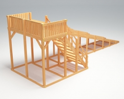 Зимняя деревянная горка “Зима wood”-6, фото 4