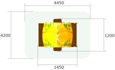Детский игровой домик Карета У1 ИМ129 для улицы, фото 2