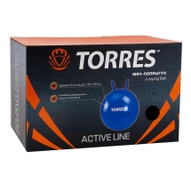 Мяч-попрыгун &quot;TORRES&quot;, с ручками, диам. 55 см, мяч для тренировок