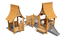Игровой комплекс Эко VST 0022/2 для детской площадки Игровой комплекс Эко VST 0022/2 для детской площадки