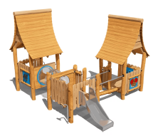 Игровой комплекс Эко VST 0022/2 для детской площадки Игровой комплекс Эко VST 0022/2 для детской площадки