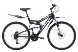 Велосипед Challenger Genesis Lux FS 26 D черно-серый 18''