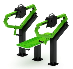 Жим лежа (зеленый) - Уличный тренажер - СТ 026-12.П, фото 4