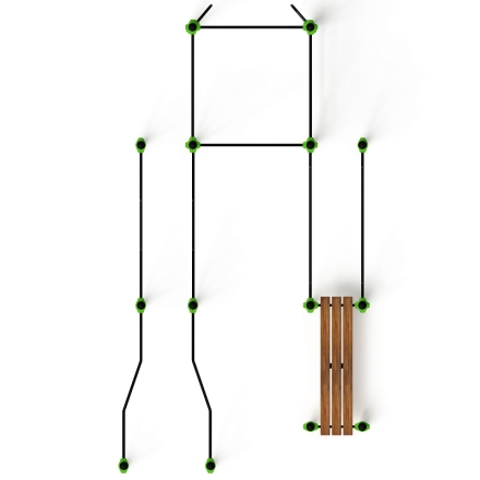 Воркаут ЛОВ 108 зеленый ВТ 102.13-02, фото 5