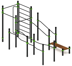 Воркаут ЛОВ 108 зеленый ВТ 102.13-02, фото 2 Воркаут ЛОВ 108 зеленый ВТ 102.13-02, фото 2