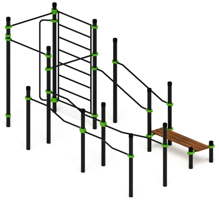 Воркаут ЛОВ 108 зеленый ВТ 102.13-02, фото 2