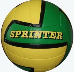 Мяч для волейбола SPRINTER 5 слоев. (Желтый+Зеленый)