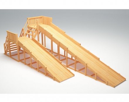 Зимняя деревянная горка &quot;Зима Wood&quot;-7, фото 1