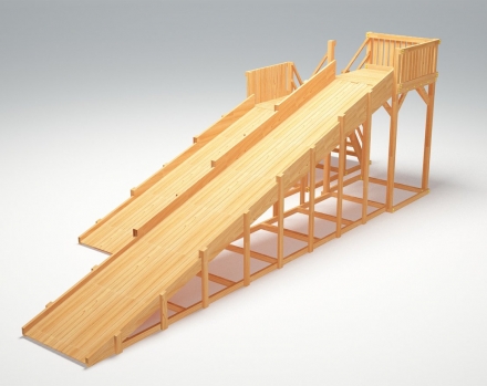 Зимняя деревянная горка &quot;Зима Wood&quot;-7, фото 2