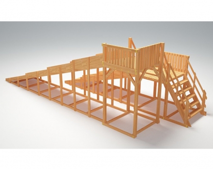 Зимняя деревянная горка &quot;Зима Wood&quot;-7, фото 3