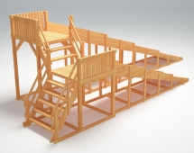 Зимняя деревянная горка &quot;Зима Wood&quot;-7