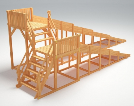 Зимняя деревянная горка &quot;Зима Wood&quot;-7, фото 4