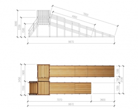 Зимняя деревянная горка &quot;Зима Wood&quot;-7, фото 6