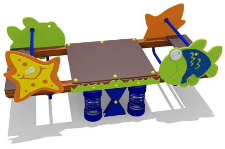 Качели-балансир двойные на пружинах 04657 для детской площадки, фото 1