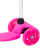 Самокат 3-колесный Zippy 3D, 120/80 мм, розовый