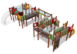 Спортивный комплекс ВСТ 5541 для уличной площадки, фото 3