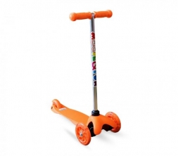 Самокат трехколесный  Moove&amp;Fun  MF-MINI-LED зелёный, фото 6