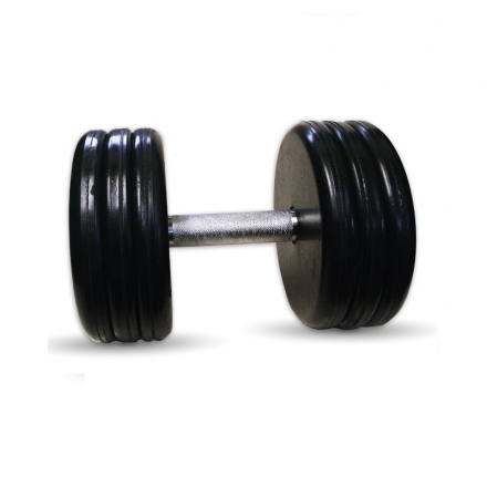 Гантель Barbell 27 кг классик с вращающейся ручкой хром, фото 1