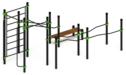 Воркаут ЛОВ 89 зеленый ВТ 101.13-02, фото 1