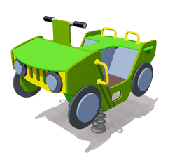 Качалка Квадрацикл ВСТ 5760 на 2-х пружинах для детской площадки, фото 1