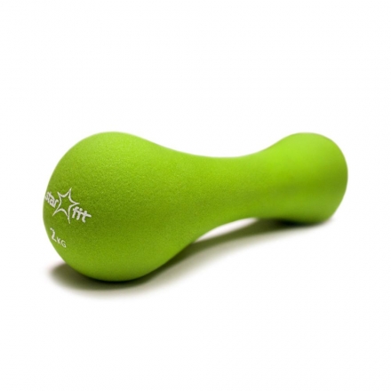 Гантель неопреновая DB-202 2 кг, зеленая, фото 1