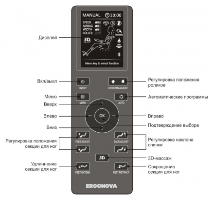 Массажное кресло Ergonova Catapult L-Track Edition, фото 8