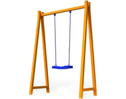 Детские качели №1 одноместные для детской площадки, фото 1 Детские качели №1 одноместные для детской площадки, фото 1