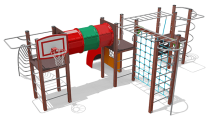 Спортивный комплекс ВСТ 5540 для уличной площадки