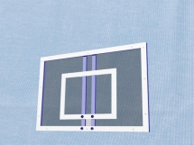 Щит баскетбольный тренировочный 1200х800 мм из оргстекла 6мм на металлической раме Щит баскетбольный тренировочный 1200х800 мм из оргстекла 6мм на металлической раме