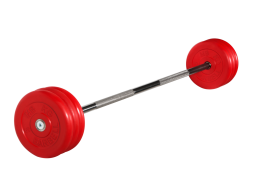 Штанга неразборная &quot;Barbell&quot; с цветными дисками d 25 мм, 35 кг
