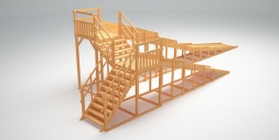 Зимняя деревянная горка &quot;Зима Wood&quot;-9, фото 4