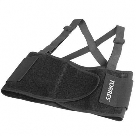 Суппорт поясницы &quot;TORRES&quot;, размер L, полиэстер, черный, обхват талии до 107 см, фото 1