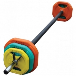 Штанга для аэробики PROFI-FIT 20090, обрезиненные диски 1.25, 2.5, 5 кг по 2шт, фото 2