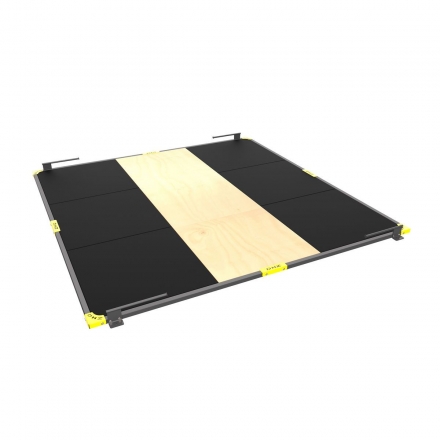 Помост тяжелоатлетический комбинированный DHZ, (фанера, резина) 3000х3000х40, фото 1