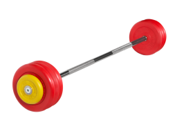Штанга неразборная &quot;Barbell&quot; с цветными дисками d 25 мм, 37,5 кг