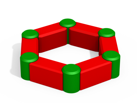 РМФ 3.01 Песочница шестигранная, фото 1