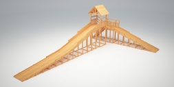 Зимняя деревянная горка &quot;Зима Wood&quot;-10, фото 1