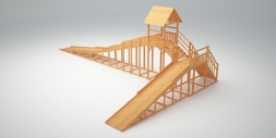 Зимняя деревянная горка &quot;Зима Wood&quot;-10, фото 3