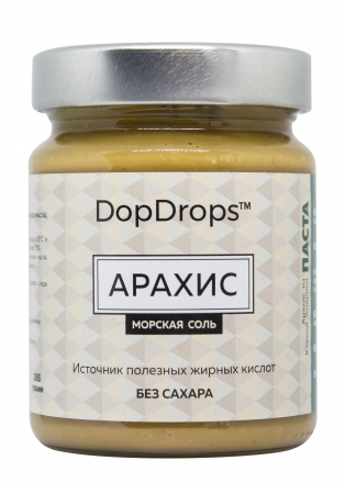 Арахисовая паста с морской солью, в стекле, 265г, фото 2