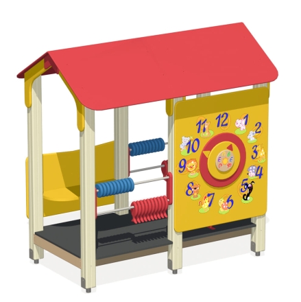 Домик-беседка Часики ПС-11.1 для детской площадки, фото 1