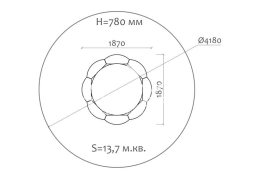 Стол детский 02004.21 для игровой площадки, фото 3