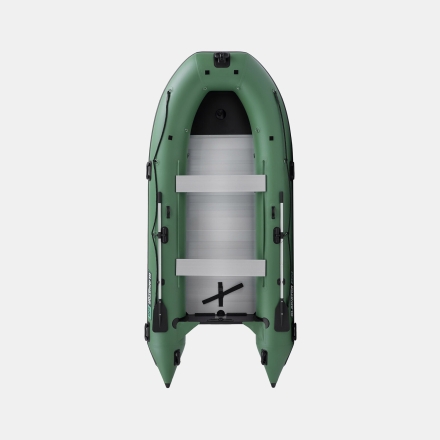 Gladiator C 400 AL ACTIVE Зеленый моторная лодка ПВХ Алюминиевый пайол, фото 4