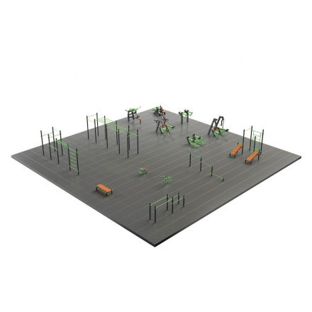 S-1017 Спортивная площадка 400 кв.м Zavodsporta, фото 1