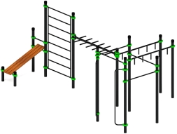 Воркаут ЛОВ 89 зеленый ВТ 101.14-02, фото 1 Воркаут ЛОВ 89 зеленый ВТ 101.14-02, фото 1