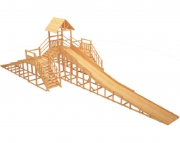 Зимняя деревянная горка &quot;Зима Wood&quot;-11, фото 1