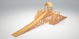 Зимняя деревянная горка &quot;Зима Wood&quot;-11, фото 2