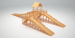 Зимняя деревянная горка &quot;Зима Wood&quot;-11, фото 3