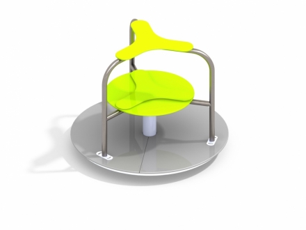 ДИО 2.29.01 Карусель трехместная со столиком нерж, фото 1