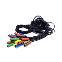 Скакалка резиновая с пластмассовой ручкой, цвет в асс.,1,85м (ТОЛЬКО по 10 шт.) Скакалка резиновая с пластмассовой ручкой, цвет в асс.,1,85м (ТОЛЬКО по 10 шт.)