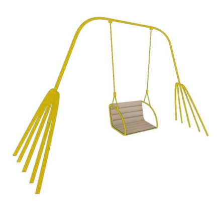 Детские качели Краб CКИ002-Ж для уличной площадки, фото 1